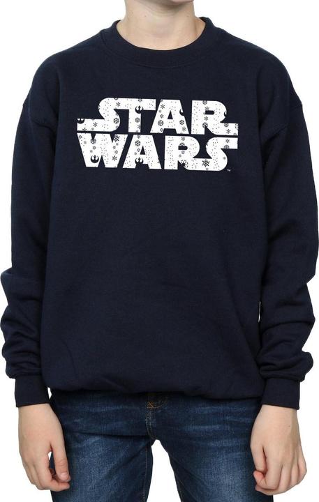 Actual product image Star Wars Boys Christmas Logo Sweatshirt (152, 158)