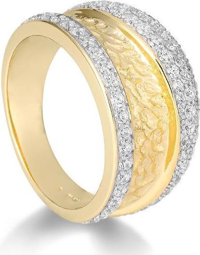 Actual product image Breuning RING - BRILL. 1,043 Ct. H/si (53, 750/18 K Gold)