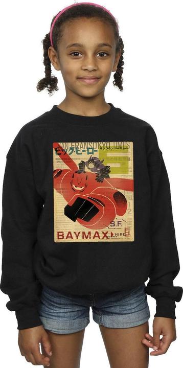 Image du produit Disney - Sweat BIG HERO BAYMAX FLYING BAYMAX NEWSPAPER - Fille (140, 146)