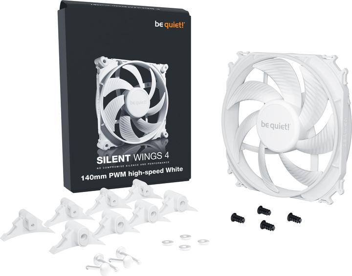Produktbild be quiet! SILENT WINGS 4 White 140mm PWM high-speed (140 mm, 1 x)