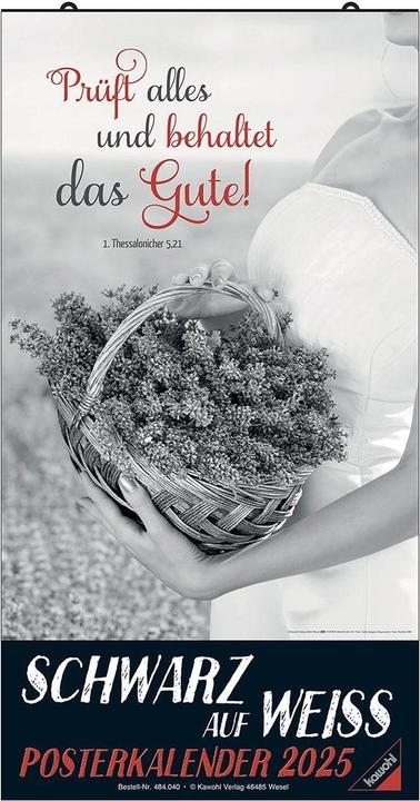 Image du produit Noir sur blanc - Calendrier des affiches 2025 (Non contraignant, Allemand)