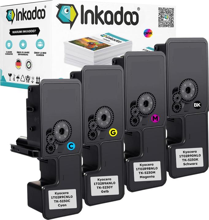 Produktbild Inkadoo Kompatibel Toner für Kyocera ECOSYS M 5521 cdw (M, C, Y, BK)