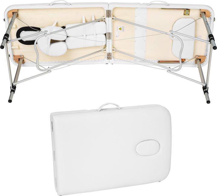 Immagine prodotto tectake Lettino per massaggi a 3 zone con schienale e bolster