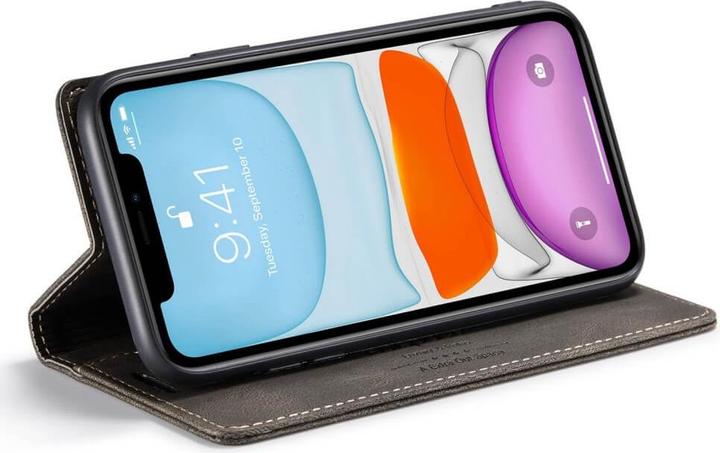 Actual product image Cover-Discount iPhone 11 Pro - Vintage Flip Case Cover grey (Apple iPhone 11 Pro)