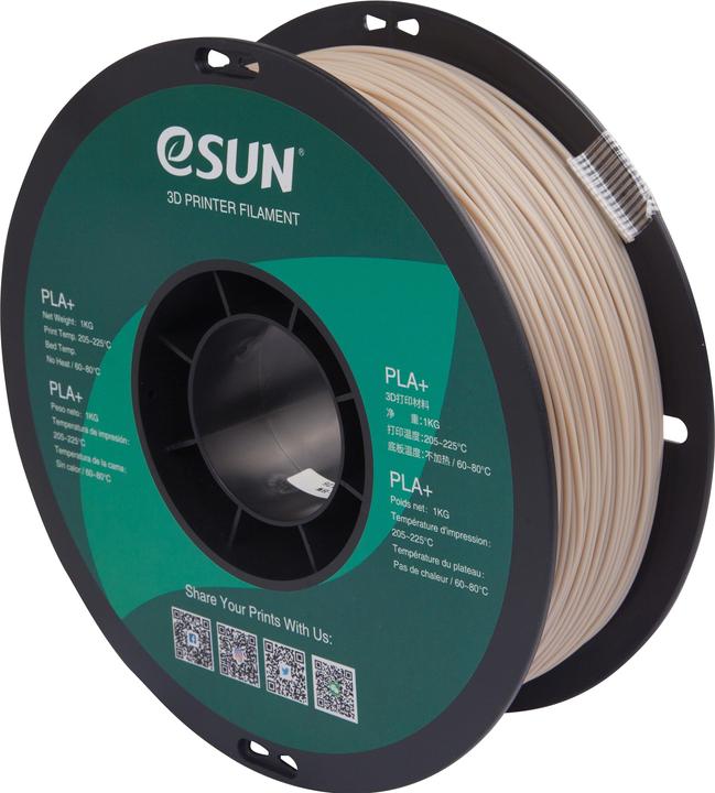 Actual product image eSUN PLA+ Bone White Filament 1.75mm 1Kg (PLA+, 1.75 mm, 1000 g, White)