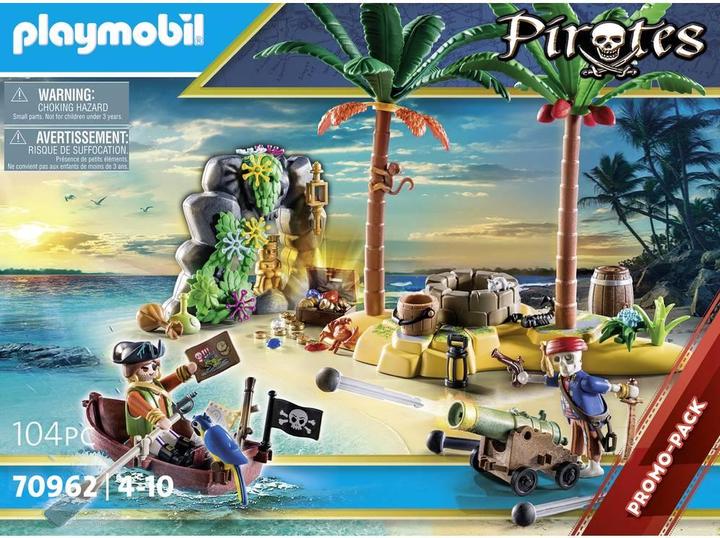 Immagine prodotto Playmobil 70962 Isola del tesoro dei pirati con scheletro (70962, Pirati Playmobil)