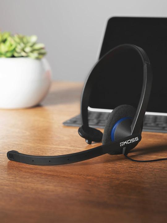 Produktbild Koss CS200i Communication Headsets, On-Ear, Wired, Microphone, Black (ANC, Kabelgebunden)