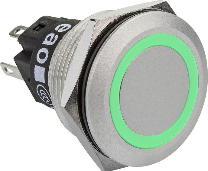 Image du produit EAO Switch 22mm aluminium 24V Green LED
