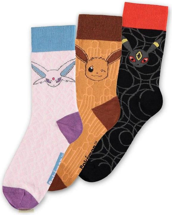 Difuzed Pokémon Socken 3er-Pack Evoli Evolution 2.0 43-46 (3er Pack, 43 - 46)