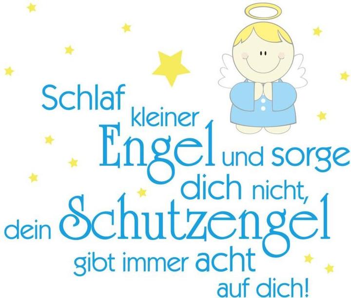 Image du produit Trenddeko Dors mon petit ange et ne t'inquiète pas (40 x 34 cm)