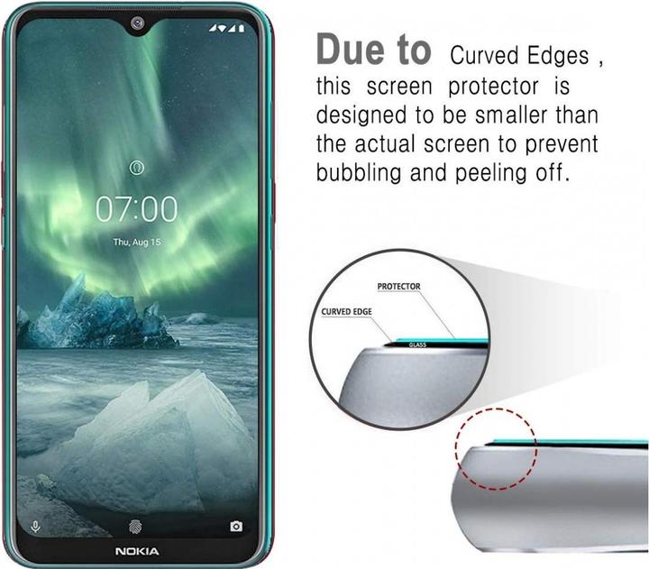 Immagine prodotto Screenguard Nokia 7.2 Pellicola protettiva in vetro Custodia dal design amichevole (1 Pezzo/i, Nokia 7.2)