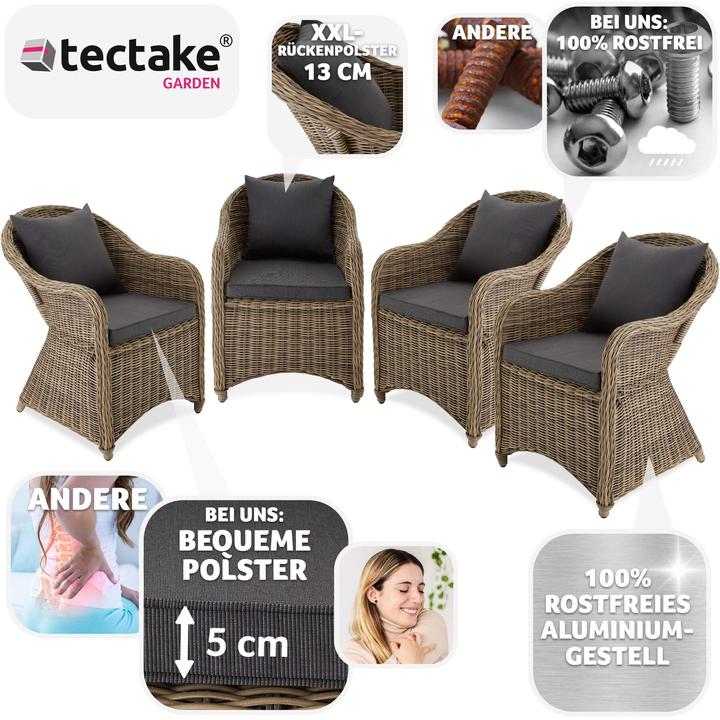 Image du produit tectake Chaise Fauteuil de jardin