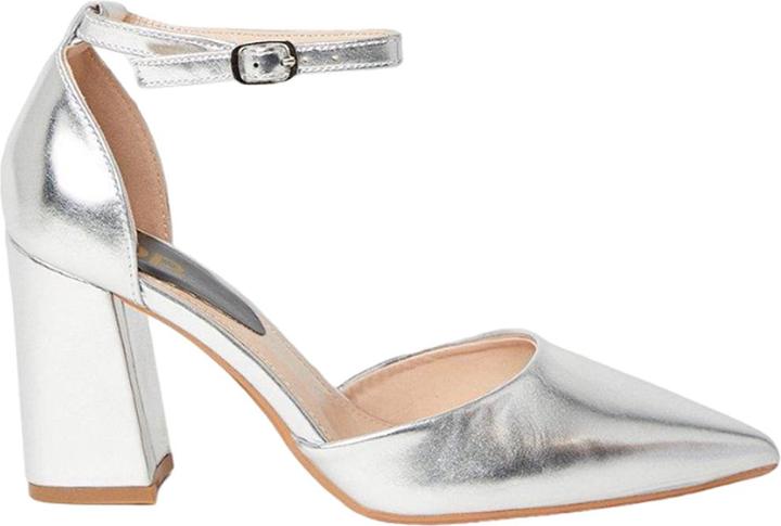Actual product image Dorothy Perkins Womens/Ladies Blanche Pointed Ankle Strap High Block Heel Court Shoes (41)
