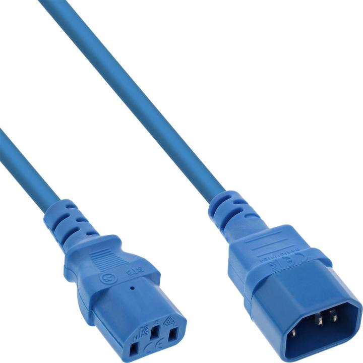 Image du produit InLine 55er Bulk-Pack ® Rallonge pour appareil froid, C13 sur C14, bleu, 1m (1 m, C13, C14)
