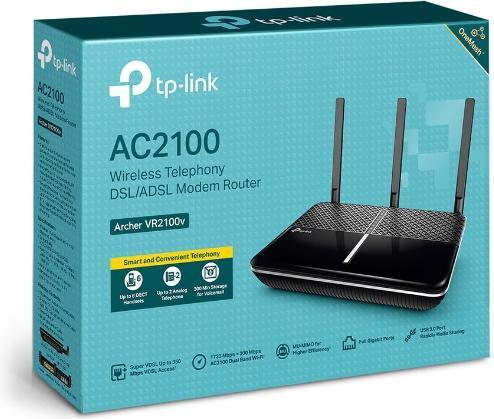 Produktbild TP-Link Ac2100 Wi-Fi Vdsl/Adsl Telephony Modem Router