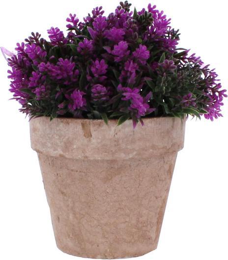 MICA Living Lavendel in Topf lila/grün - künstlich - ca. 13 x 15 cm (15 cm)