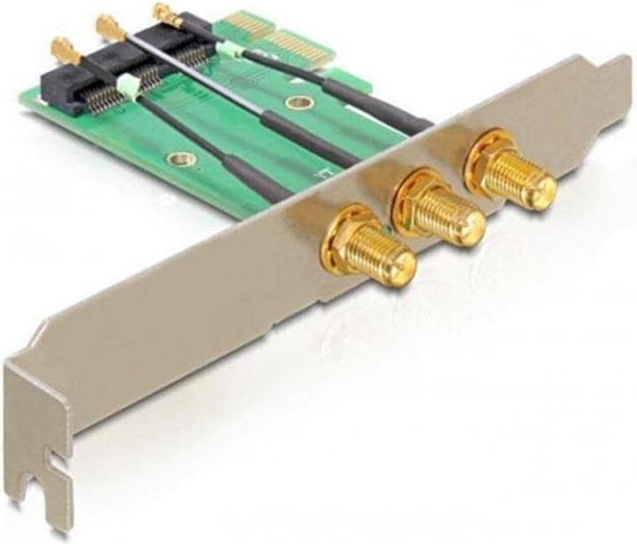 Produktbild Delock IPex zu RP-SMA Slotblech (PCIe)