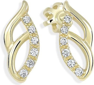 Produktbild Brilio Gold earrings with zircons 239 001 01063