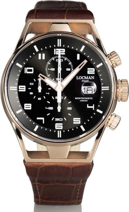 Produktbild Locman Herrenuhr "Montecristo Chrono 41 mm Ref. 0542" (Chronograph, 41 mm)