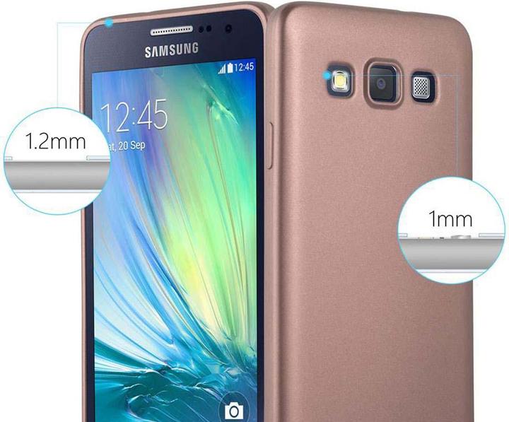Actual product image Cadorabo TPU Matt Metallic Cover (Samsung Galaxy A3)