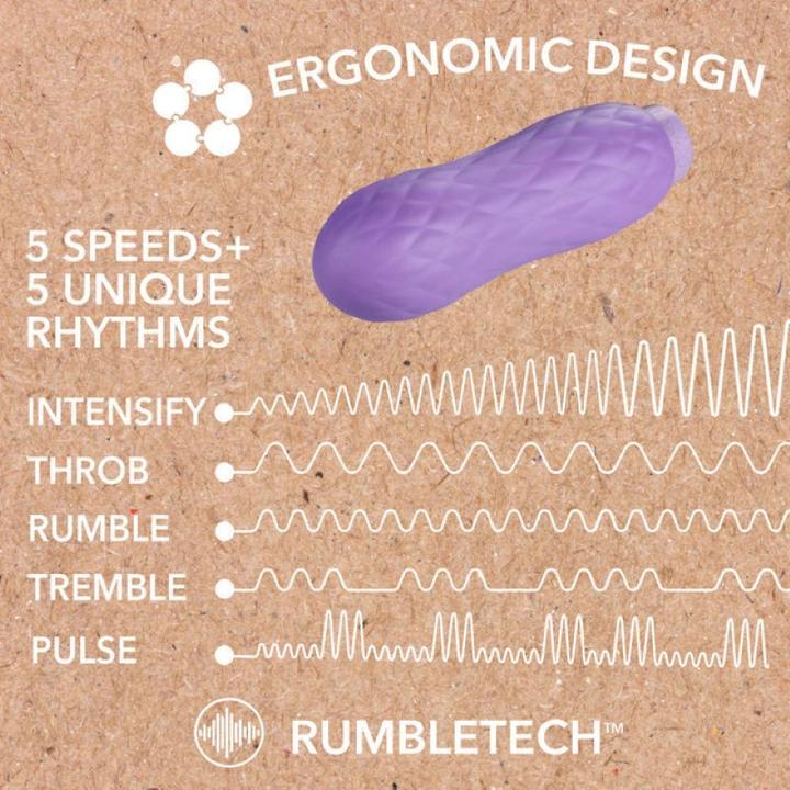 Actual product image Gaia Eco Bliss Vibrator - Lilac