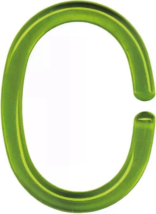 Kleine Wolke Shower curtain ring green 12 pcs