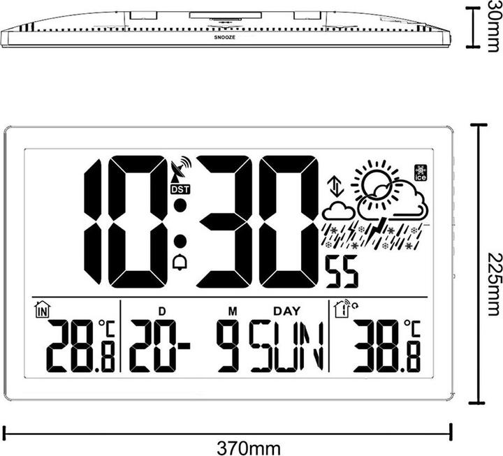 Produktbild No Name LCD-Wanduhr Temperatur Datum GB218