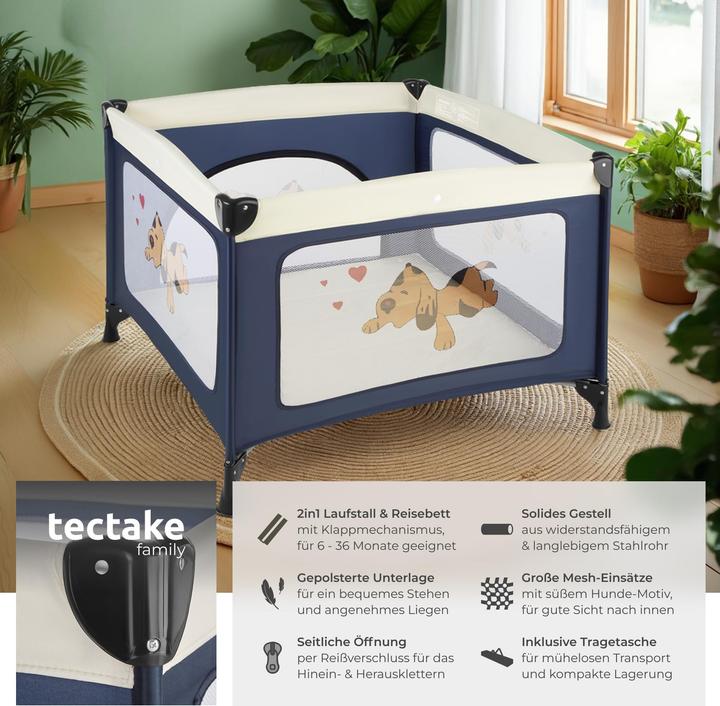 Produktbild tectake Baby Laufstall Tommy (105 cm, 105 cm)