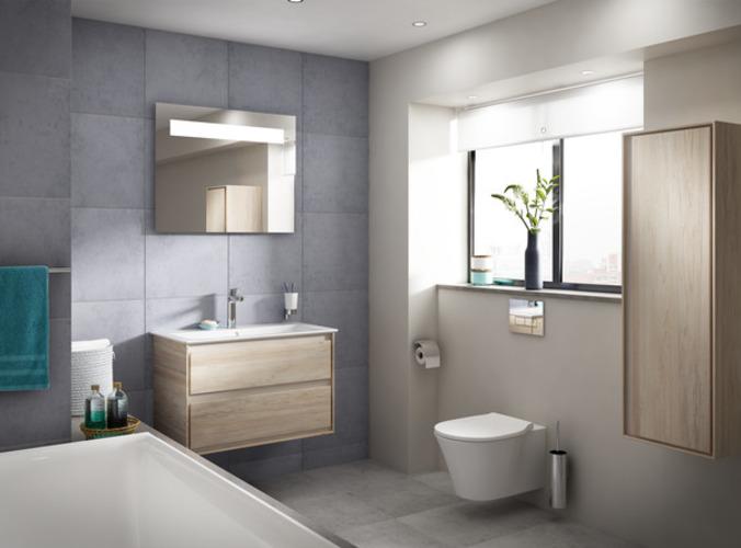 Actual product image Ideal Standard Connect Air furniture washbasin 840mm E0279 (460 mm, 840 mm)