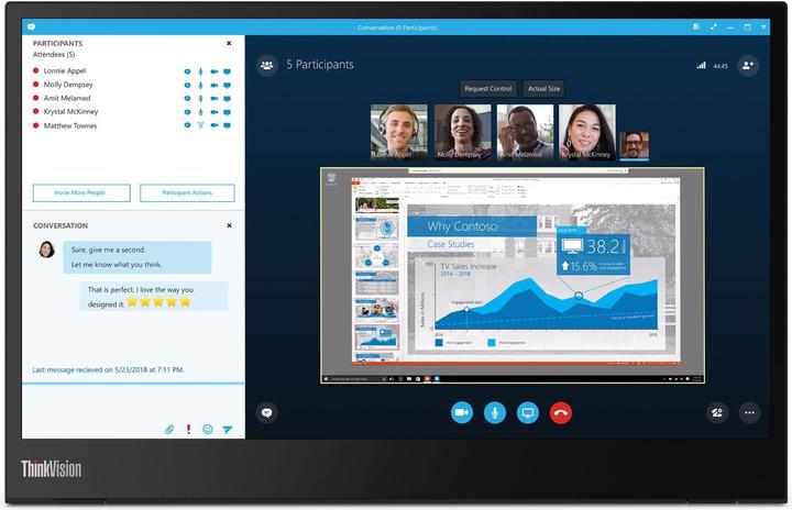 Lenovo ThinkVision M14 (1920 x 1080 pixels, 14")