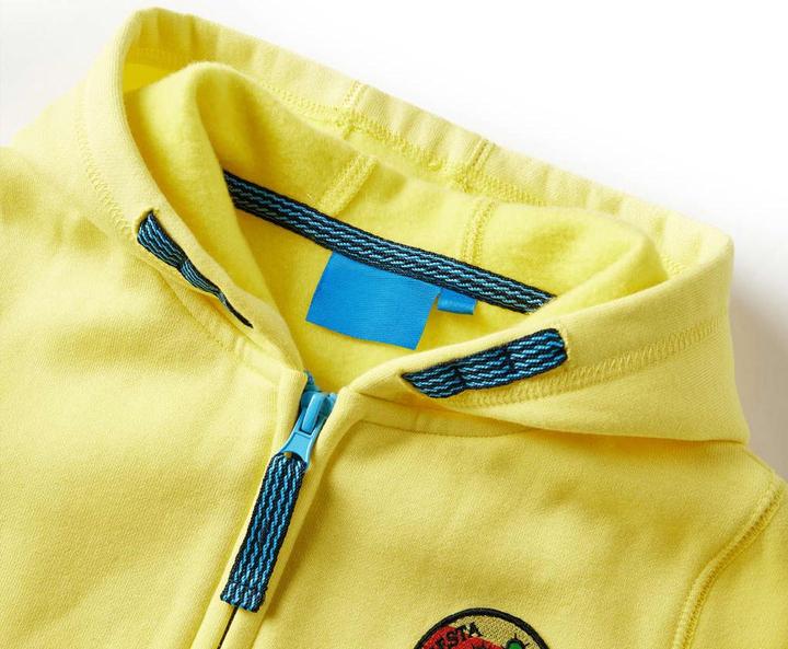 Produktbild VidaXL Kinder-Kapuzenpullover mit Reissverschluss Hellgelb (92)