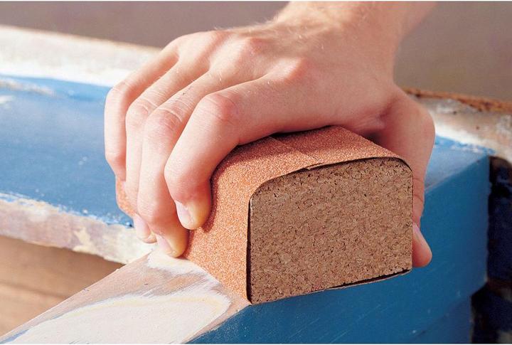 Produktbild wolfcraft wolfcraft 1 Handschleifklotz Kork 123x67x35mm (P12)