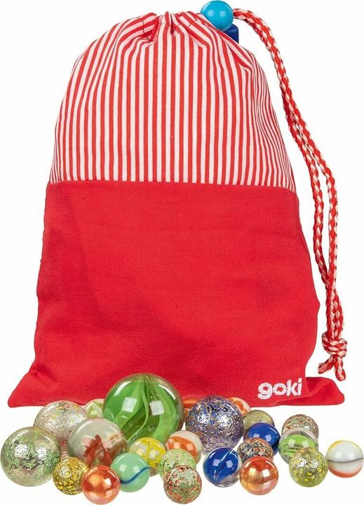 Produktbild Goki Mein Murmelbeutel mit 50 Murmeln