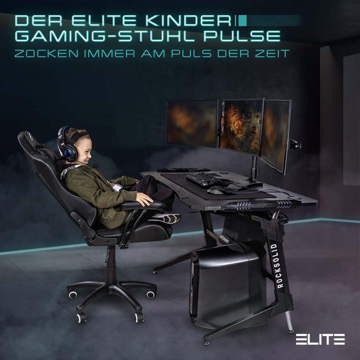 Produktbild Elite Gaming Stuhl, Schwarz-blau