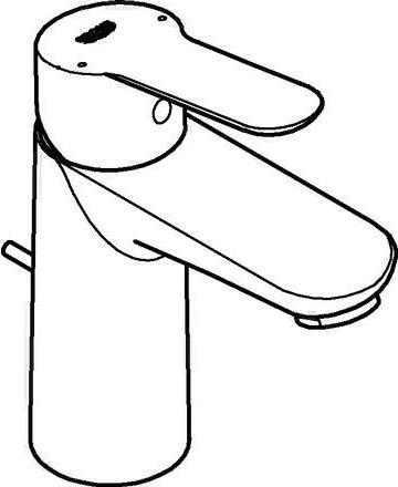 Actual product image Grohe Einhand-Waschtischbatterie BAUEDGE