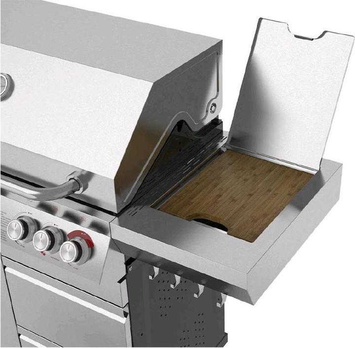 Produktbild Mr. Grill Gasgrill Expert 6 Brenner + Seitenbrenner Edelstahl (25 kW)