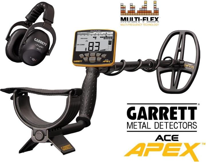 Actual product image Garrett Ace APEX metaaldetector met Z-Lynk hoofdtelefoon