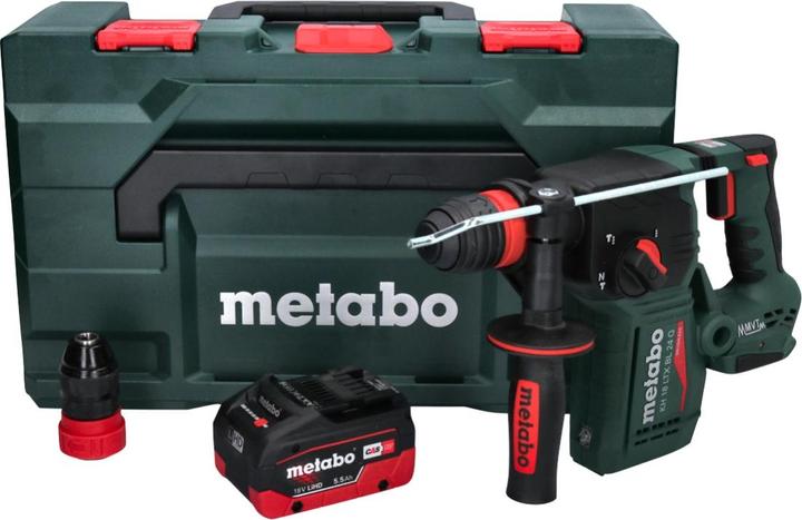 Immagine prodotto Metabo KH 18 LTX BL 24 Q Batteria combinata martello 18 V 2,2 J + 1x batteria 5,5 Ah + metaBOX - senza (Batteria ricaricabile)