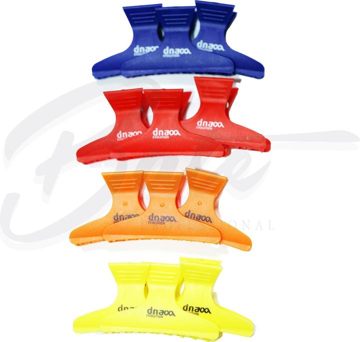 Image du produit DNA Footwear Pinces à cheveux Bleu/Rouge/Orange/Jaune L 82mm Art:13007 (12 pcs)