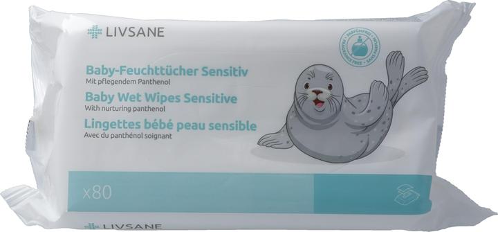 Image du produit Livsane Lingettes bébé peau sensible (80 pièce(s))