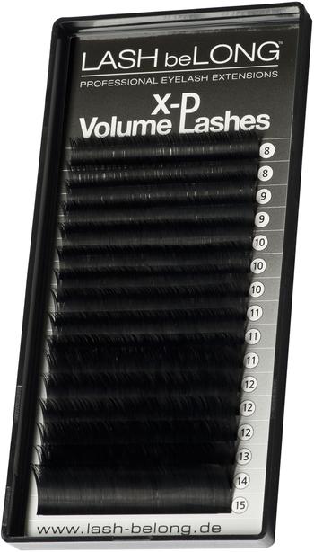 LASH be LONG LASH beLONG X-D Volumen LASHES D-Curl Mix Box schwarz/glossig (Künstliche Wimpern)