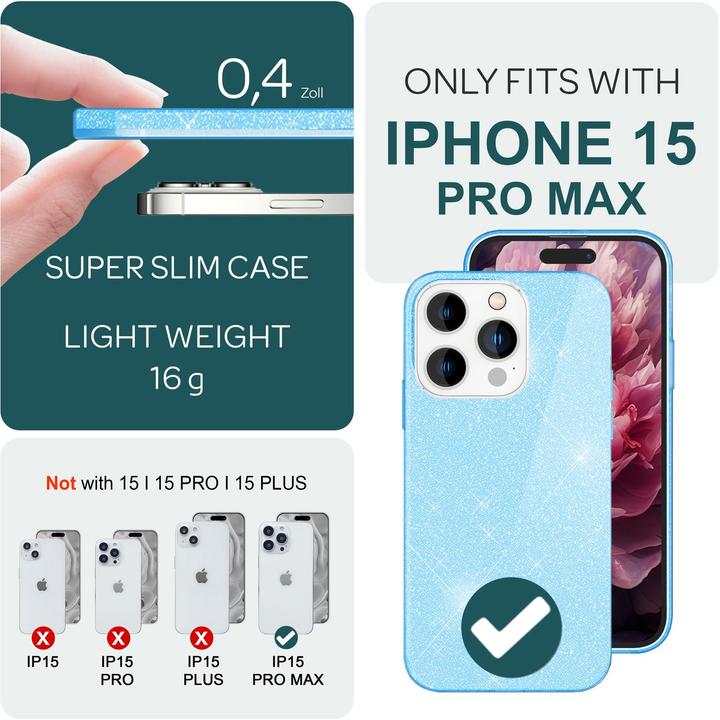 Image du produit Nalia Étui à paillettes (Apple iPhone 15 Pro Max)