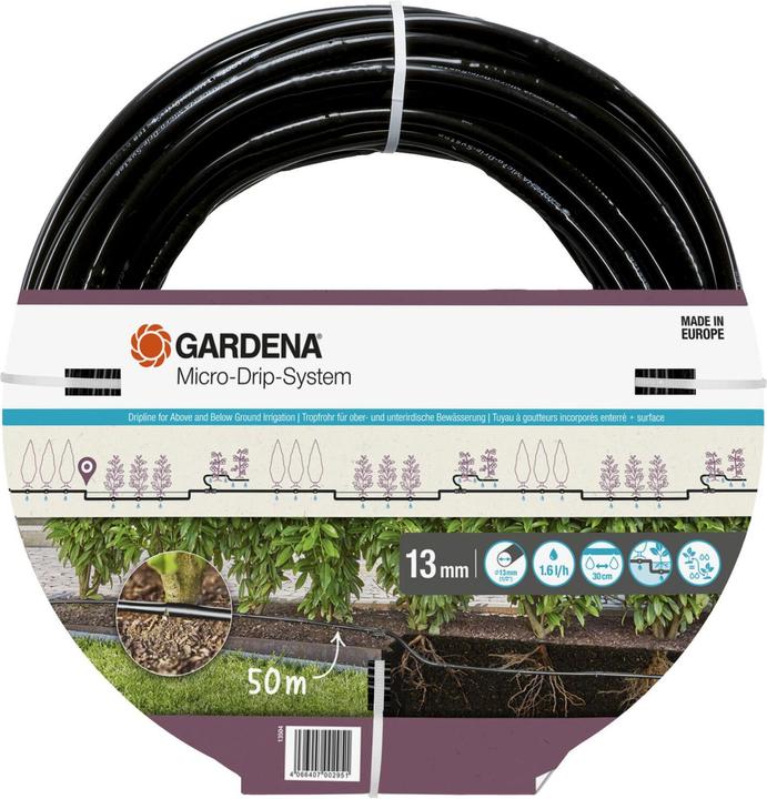 Gardena Above and below ground drip tube for bushes/hedges (Drip hose + drip tube)