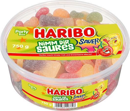 Actual product image Haribo Take sour fruit gum 750.0 g (750 g)