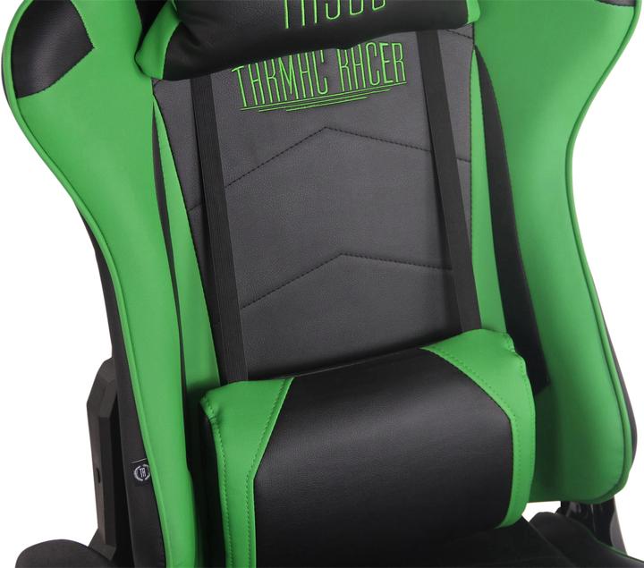 Immagine prodotto CLP Sedia da ufficio Turbo Racing con poggiapiedi, nero/verde