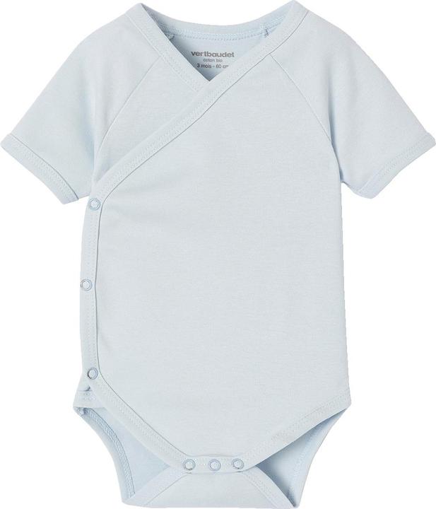 Image du produit Vertbaudet Bio-Kollektion: 5er-Pack Baby Kurzarm-Bodys in Wickelform (68)
