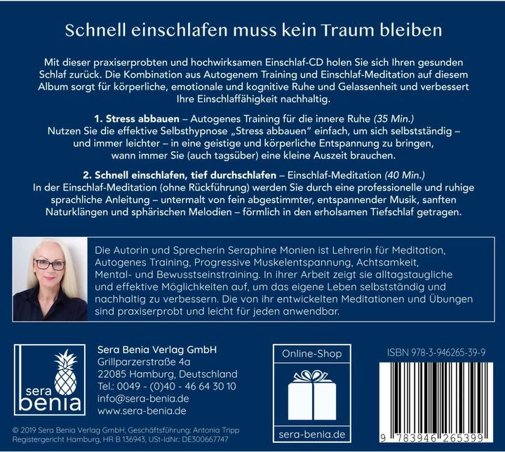 Produktbild Monien:Schnell einschlafen, tief durchs (Deutsch, Sera Benia Verlag GmbH, Seraphine Monien, 2019)