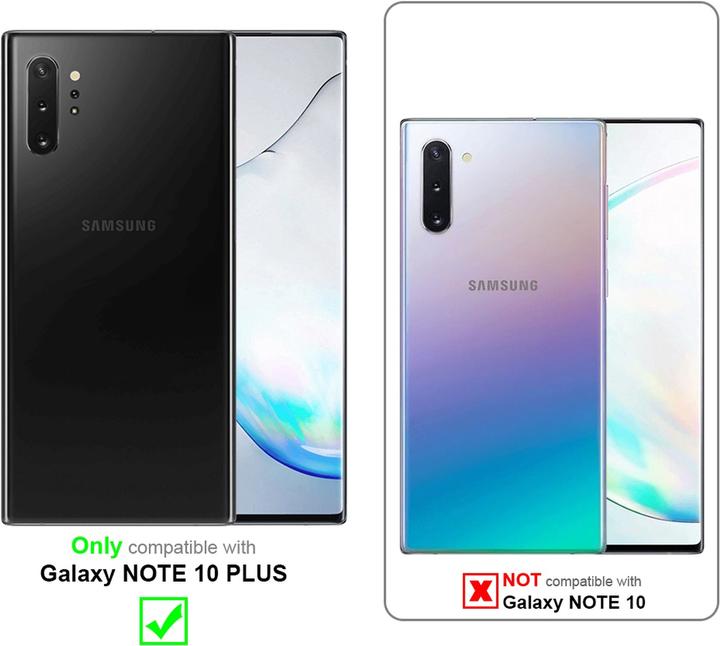 Actual product image Cadorabo Case for Samsung Galaxy NOTE 10 PLUS in TPU with camera protection and ring LM089 Style (Samsung Galaxy Note 10 Plus)