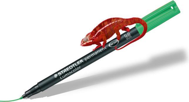 Actual product image Staedtler Lumocolor permanent (Green, 1 mm, 10 x)