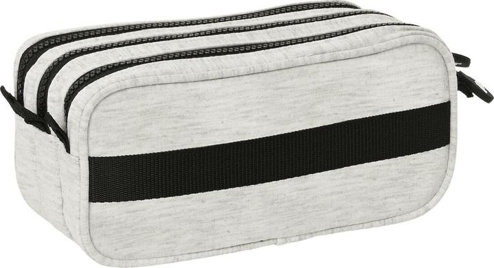 Actual product image Kappa Triple multipurpose pouch Grey knit Grey (21.5 x 10 x 8 cm)